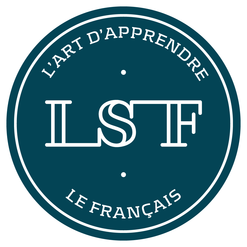 French language school. LSF-logo. Montpellier логотип.